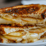 Apple Grilled Cheese Sandwich Sweet Savory Comfort Food Cheesy Delicious Rochester Michigan